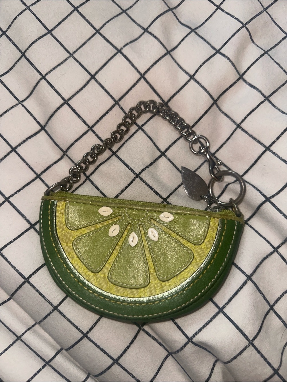 Rare and hard to find! Coach fruit slice coin purse lime y2k 2006 - Picture 5 of 5
